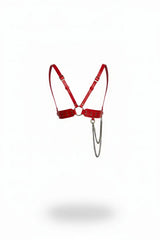 Chain-Detail Waist & Shoulder Harness: Faux Leather, Multi Sizes