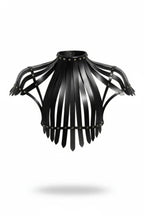 Adjustable Leather Chest & Shoulder Harness, Noir Cage Corset Top