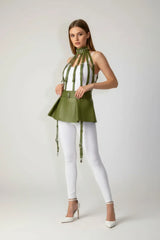 Caged Harness Pleated Mini Skirt, Adjustable High-Waist Festival Cage Mini-Skirt with Straps