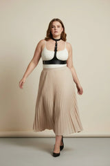 Adjustable Underbust Corset Harness with Choker, Faux Leather, Plus Size Options