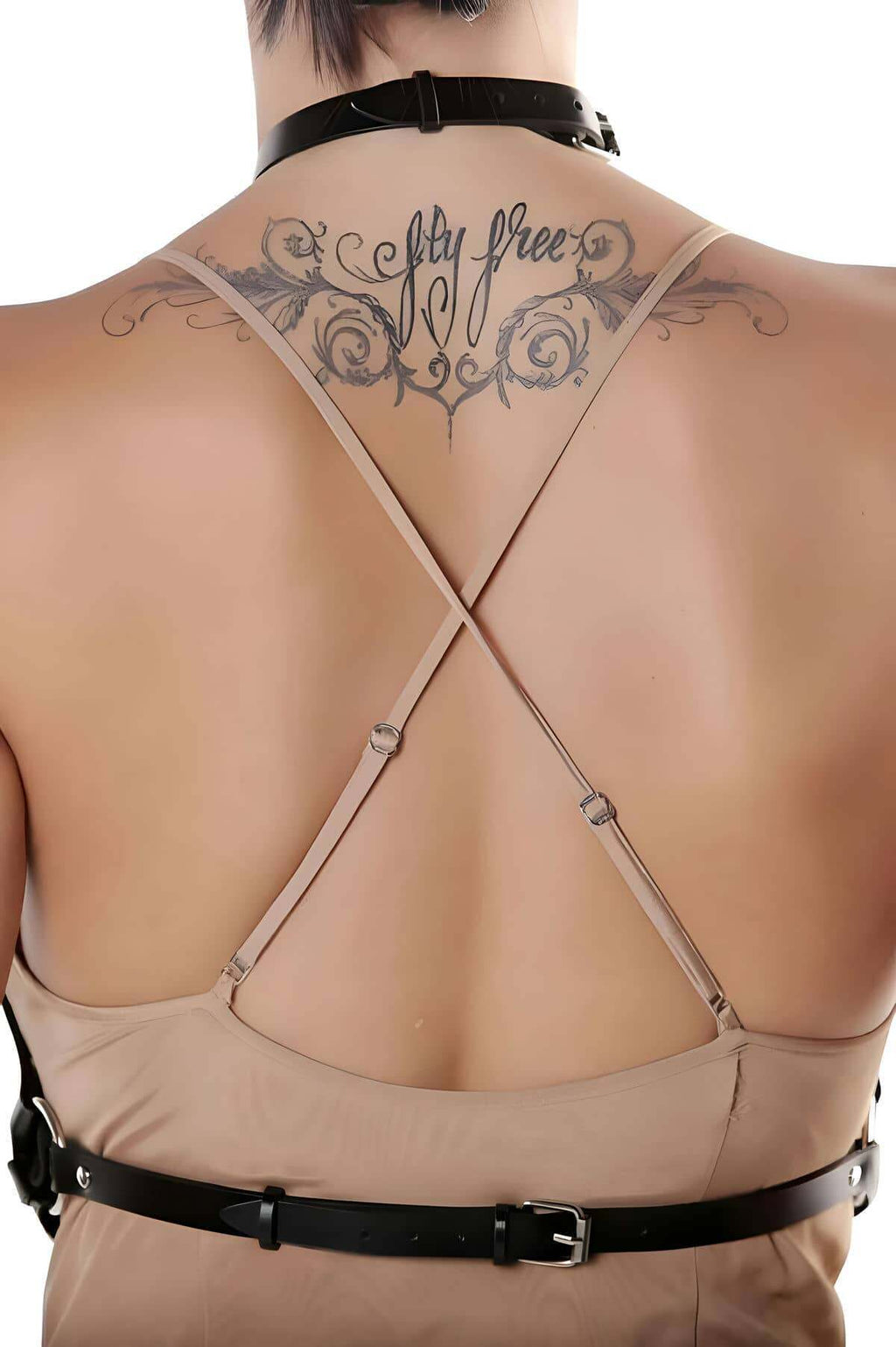 Adjustable Lace-Up Corset Harness: Plus Size and Color Options