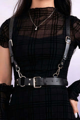 Adjustable Shoulder Strap Harness Belt: Faux Leather, Multiple Colors and Sizes