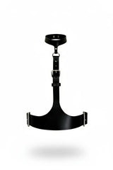 Adjustable Underbust Corset Harness with Choker, Faux Leather, Plus Size Options